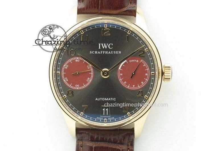 MIROTIME 0412 EasyCare Portuguese Real PR IW500705 ZF 1:1 Best Edition On Blue Leather Strap A52010 V 7310